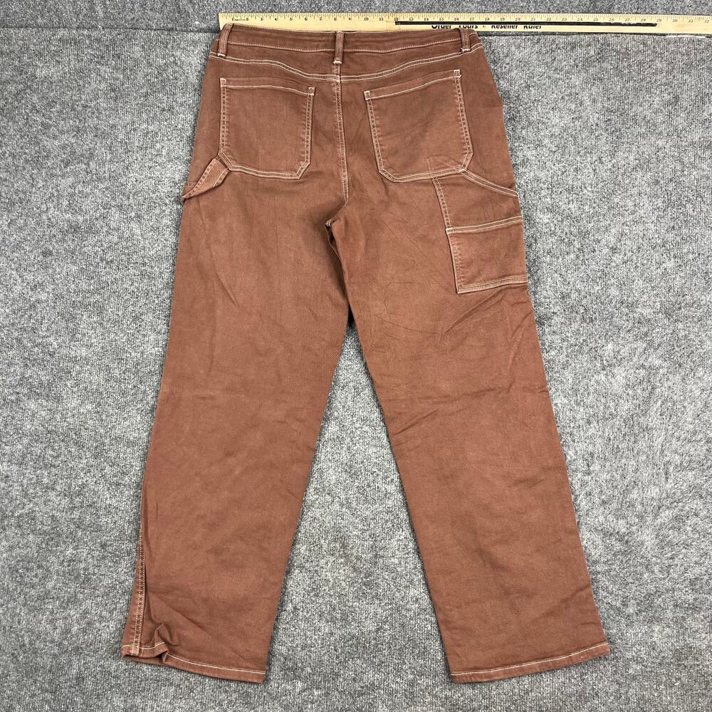 SO Carpenter Pants Mens Size 32W Brown High Rise Workwear Utility Straight